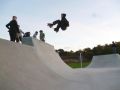 Andy Garrett floats a melon grab at Bourne Valley, Bournemouth