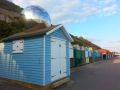 Beach hut globe sculpture, Westcliff, Bournemouth
