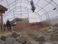 Mountain biker practising his backflips in the Airdome