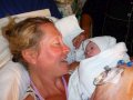 Mother and daughter meet for the first time - the moment CJ met Violet...