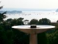 View from the Harbour Heights terrace toward Sandbanks