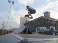 Dom, indy transfer at Espinho skatepark, Portugal