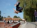 Max Anderson reaches for the skies - Rodeo in the Winchester quarterpipe