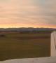 Early morning view on landing at Christchurch airport
