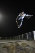 Dom bones out a tweaked 360 at the night shoot in Kings Park, Bos Vegas