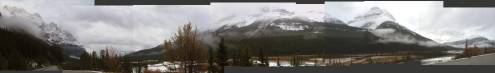 Panorama entering Banff National Park