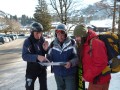 Colin shows the route across Gstaad to the next leg of the journey