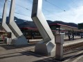 Unusual architecture at Aigle station