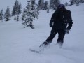 Gary cuts through the powder at Flegere