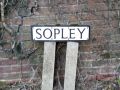 Sopley sign on the on-way-system