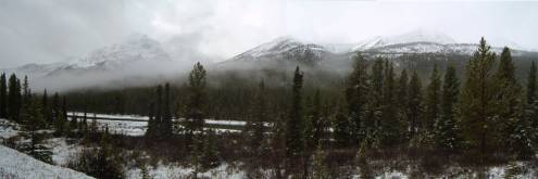 Highway 93 through Jasper National Park