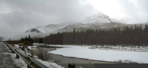 Following the Sunwapta River...