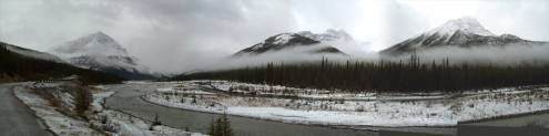 The weather got colder as we neared the Columbia Icefield