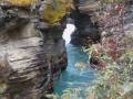 The gorge downstream, cut by the waterfalls through the years